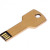USB 2.0- флешка на 32 Гб в виде ключа золотистый