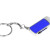 USB 2.0- флешка на 16 Гб с выдвижным механизмом и мини чипом серебристый/темно-синий