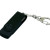 USB 2.0- флешка промо на 4 Гб с поворотным механизмом и однотонным металлическим клипом черный