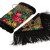 Подарочный набор: Павлопосадский платок, муфта черный