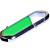 USB 2.0- флешка на 32 Гб в виде карабина зеленый/серебристый