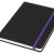 Блокнот А5 «Noir» черный/пурпурный