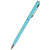 Ручка металлическая шариковая «Palermo», софт-тач бирюзовый/серебристый