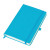 Бизнес-блокнот "Justy", 130*210 мм, ярко-фиолетовый,  тв. обложка,  резинка 7 мм, блок-линейка светло-голубой
