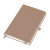 Бизнес-блокнот "Justy", 130*210 мм, светло-коричневый, твердая обложка,  резинка 7 мм, блок-линейка светло-коричневый