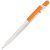 MIR Clip Logo Polymer L019, ручка шариковая, с клипом Logo L019 белый, оранжевый
