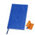 Бизнес-блокнот  "Funky" А5, голубой, желтый форзац, мягкая обложка,  в линейку синий, оранжевый