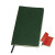 Бизнес-блокнот "Funky" с цветным  форзацем, заказная программа зеленый, красный
