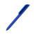 Ручка шариковая FLOW PURE c покрытием soft touch и прозрачным клипом синий