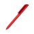 Ручка шариковая FLOW PURE c покрытием soft touch и прозрачным клипом красный