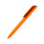 Ручка шариковая FLOW PURE c покрытием soft touch и прозрачным клипом оранжевый