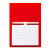 Блокнот с магнитом YAKARI, 40 листов, карандаш в комплекте, синий, картон красный