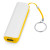 Портативное зарядное устройство «Basis», 2000 mAh белый/желтый