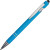 Ручка-стилус металлическая шариковая «Sway» soft-touch голубой/серебристый