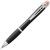 Ручка пластиковая шариковая «Nash» черный/серебристый/оранжевый