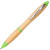 Ручка шариковая «Nash» из бамбука натуральный/зеленое яблоко