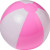 Мяч надувной пляжный розовый/белый