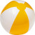 Мяч надувной пляжный желтый/белый