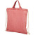 Сумка-рюкзак «Pheebs» из переработанного хлопка, 150 г/м² красный меланж