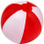 Пляжный мяч «Bondi» белый/красный
