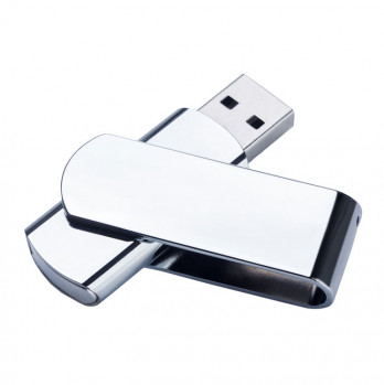 USB 2.0- флешка на 16 Гб глянцевая поворотная