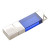 USB 2.0- флешка на 16 Гб кристалл мини синий