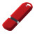USB 2.0- флешка на 16 Гб, soft-touch красный