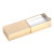 USB 2.0- флешка на 64 Гб кристалл в металле золотистый