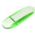USB 2.0- флешка промо на 4 Гб овальной формы зеленый