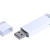 USB 3.0- флешка промо на 64 Гб прямоугольной классической формы белый