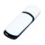 USB 2.0- флешка на 8 Гб с цветными вставками белый/черный