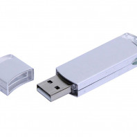 USB 2.0- флешка промо на 4 Гб прямоугольной классической формы