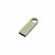 USB 2.0- флешка на 8 Гб с мини чипом, компактный дизайн с круглым отверстием серебристый