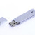 USB 3.0- флешка промо на 32 Гб прямоугольной классической формы серебристый