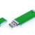 USB 3.0- флешка промо на 32 Гб прямоугольной классической формы зеленый
