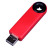 USB 2.0- флешка промо на 4 Гб прямоугольной формы, выдвижной механизм красный/черный