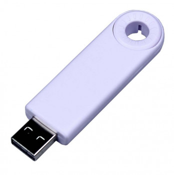 USB 3.0- флешка промо на 128 Гб прямоугольной формы, выдвижной механизм