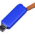 USB 2.0- флешка промо на 4 Гб прямоугольной формы, выдвижной механизм синий