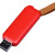 USB 2.0- флешка промо на 4 Гб прямоугольной формы, выдвижной механизм красный