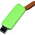 USB 2.0- флешка промо на 4 Гб прямоугольной формы, выдвижной механизм зеленый