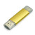 USB 2.0/micro USB- флешка на 64 Гб золотистый