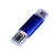 USB 2.0/micro USB/Type-C- флешка на 64 Гб синий