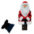 USB 2.0- флешка на 16 Гб «Дед Мороз» красный, белый, черный