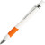 Ручка пластиковая шариковая «Eve» белый/оранжевый