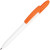 Ручка пластиковая шариковая «Fill White» белый/оранжевый