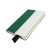 Бизнес-блокнот UNI, A5, бело-оранжевый, мягкая обложка, в линейку, черное ляссе белый, зеленый