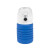 Бутылка для воды складная с карабином SPRING, 550/250 мл, силикон синий