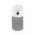 Бутылка для воды складная с карабином SPRING, 550/250 мл, силикон серый