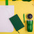 Набор подарочный SWEETFACE: бизнес-блокнот, ручка, термокружка, сумка зеленый