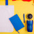 Набор подарочный SWEETFACE: бизнес-блокнот, ручка, термокружка, сумка синий